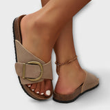 Margarida - Women's Cork Sandals with Buckle Design