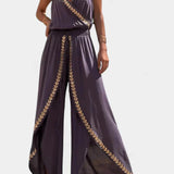 Lorena - Dress Mono with Golden Details