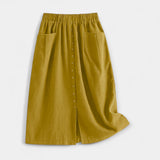 Washed Midi Skirt