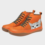 Hazel - Cat-Lover Faux Leather Boots