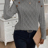 Poppy - Button Knit Sweater