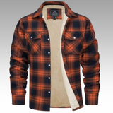 Patrick - Striped Fleece Trucker Jacket