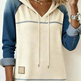Camila | Striped Hooded Dress with Colour Mix