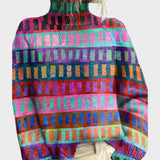 Nikki - Artistic Knit Turtleneck Sweater