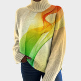 Nadia - Artistic Knit Turtleneck Sweater