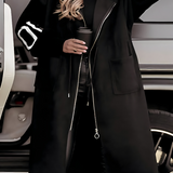 Harriet - Elegant Hooded Cardigan Coat