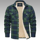 Patrick - Striped Fleece Trucker Jacket