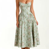 Kelsey - Structured Corset Midi Dress
