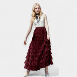 Elegant Skirt with Tulle Detail