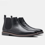 Jasper - Faux Leather Chelsea Ankle Boots