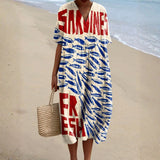 Nora - Sardine Print Dress