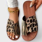 Tareyja - Two-Tone Leopard Print Sandals