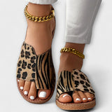 Tareyja - Two-Tone Leopard Print Sandals