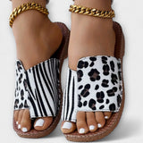Tareyja - Two-Tone Leopard Print Sandals