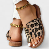 Tareyja - Two-Tone Leopard Print Sandals