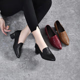 Ivy - Vegan Faux Leather Embroidered Heels