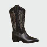Charlotte - Faux Leather Western Cowboy Boots