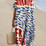 Nora - Sardine Print Dress