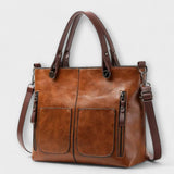 Olivia - Elegant Faux Leather Tote