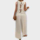 Olivia - Petal Vest & Trousers Set