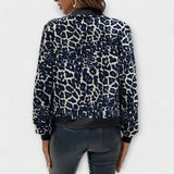 Karen - Elegant Leopard Print Jacket