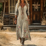 Isla - Vintage-Inspired Long Sleeve Casual Dress