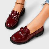 Billie - Patent Loafers with Bow