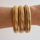 Aria - Ribbed Bangle