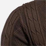 Leo - Soft-Blend Argyle Cardigan