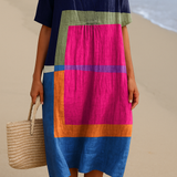 Aurora - Vibrant Colour Block Dress
