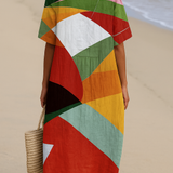 Skye - Colourful Patchwork Dress