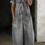 Matilda - Short Sleeve V-Neck Jumpsuit