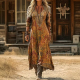 Grace - Vintage-Inspired Long Sleeve Casual Dress