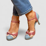 Charlotte - Colourful Knot Strap Sandals with Round Toe
