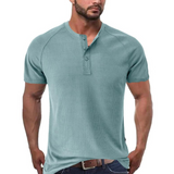 Hamish - Button-Placket Henley Shirt