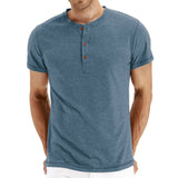 Elijah - Soft-Knit Collar Henley T-Shirt