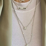 Olivia - Floating Stone Necklace