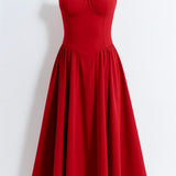 Kelsey - Structured Corset Midi Dress