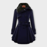 Tess - Elegant Coat with Faux Fur