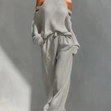 Fashion Knit and Linen Set