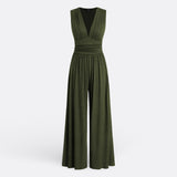 Aria - Sleeveless Wide-Leg Jumpsuit