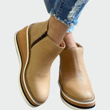 Kiara - Inkas Faux Leather Ankle Boots
