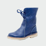 Annika - Waterproof Warm-Lined Faux Leather Ankle Boots