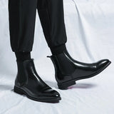 Liam - Faux Leather Chelsea Boots