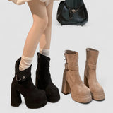 Phoebe - Urban Buckle Boots