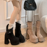 Phoebe - Urban Buckle Boots