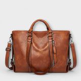 Ava - Large Faux Leather Tote