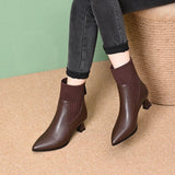 Hayley - Faux Leather Platform Boots