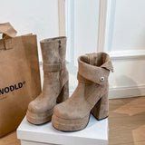Phoebe - Urban Buckle Boots
