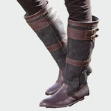 Eden - Retro Riding Faux Leather Boots